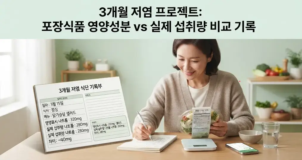나트륨 섭취량 확인법