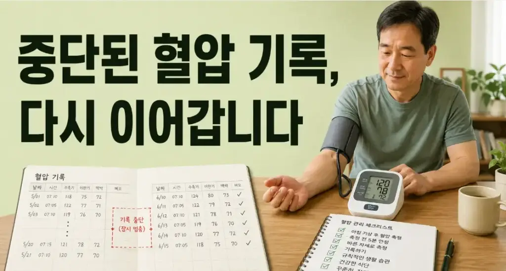 아침 공복 혈압 1년 관리