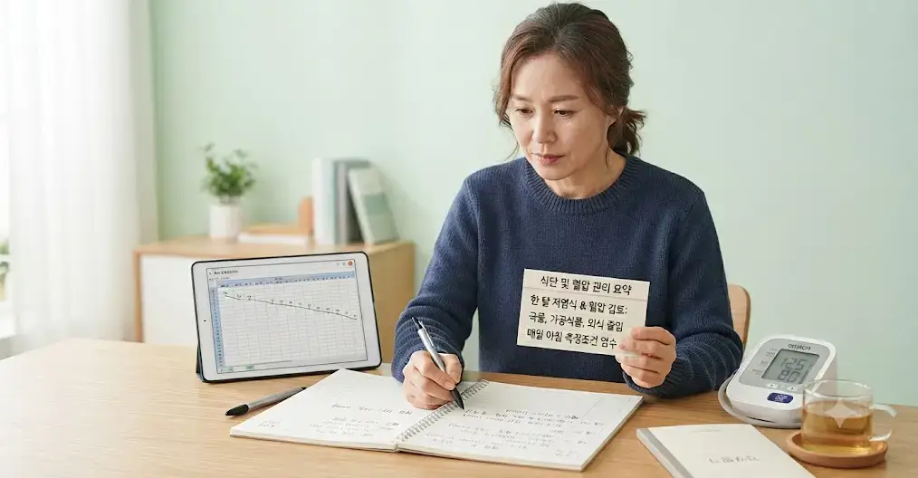 저염식 혈압 1개월 관리