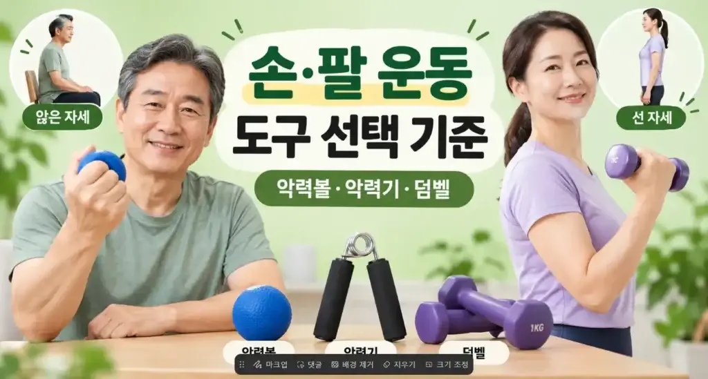손·팔 운동은 자세별